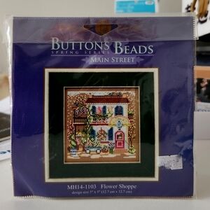 Buttons & Beads Flower Shoppe Cross Stitch Kit
